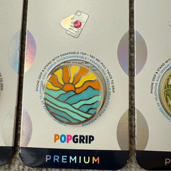 PopSockets Lot of 4 New Sealed Phone Grips Enamel Pop Sockets - Picture 2 of 4